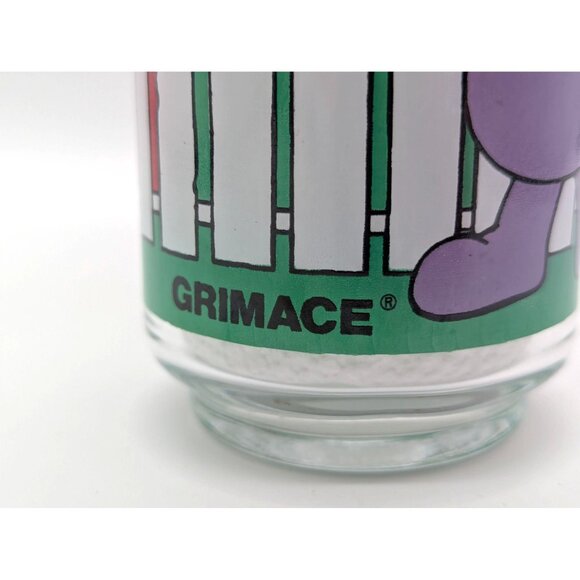 McDonald's Glass Grimace 1980s - Picture 9 of 11